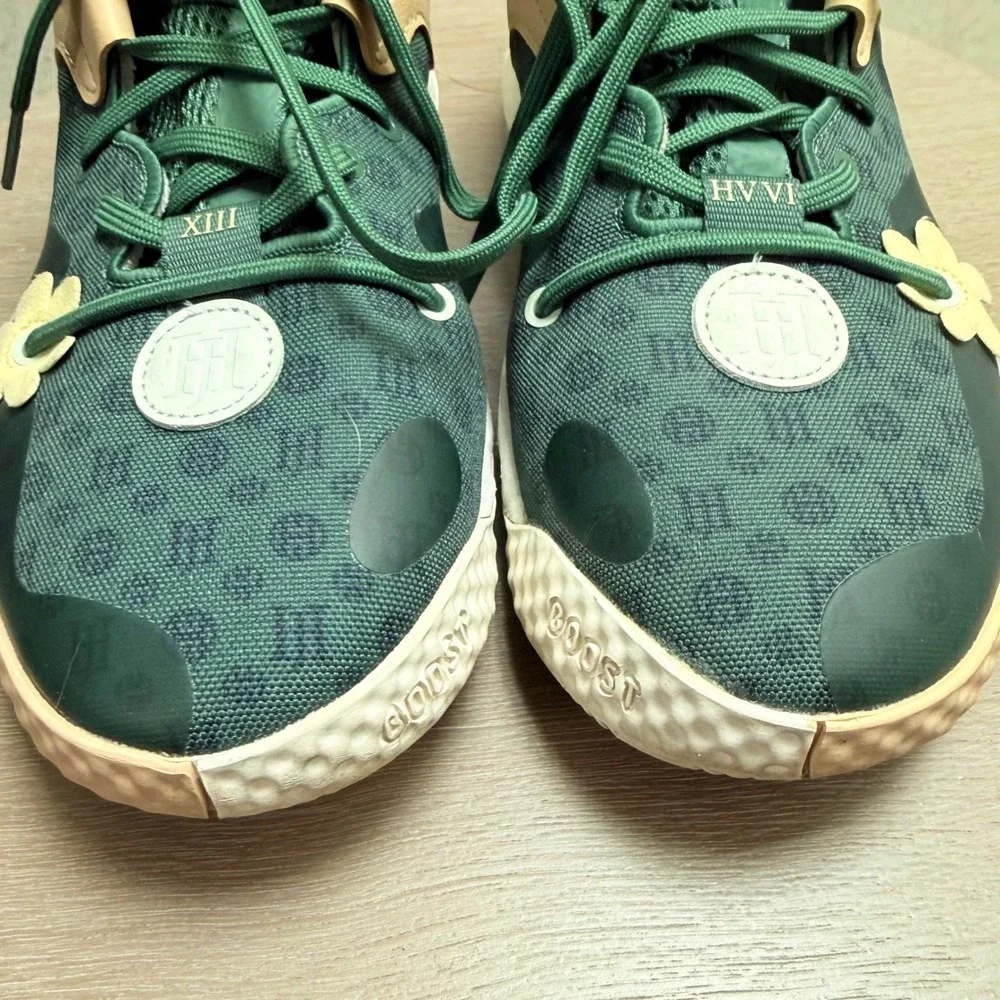 Adidas‎ James Harden Vol 6 Sz 5.5 Womens Floral Flower Green Basketball Sneaker